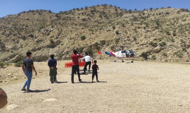 اورژانس هوایی به کمک کودک اهل بهمئی شتافت