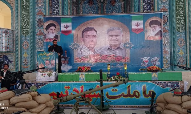مراسم چهلمین روز درگذشت شهیدان خوب در شهرستان بهمئی+تصاویر