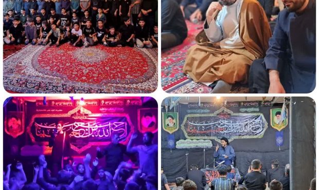 برگزاری مراسم دهه اول محرم در هیئت فرهنگی مذهبی حضرت قمر بنی هاشم (ع) شهرستان بهمئی + جزئیات و عکس