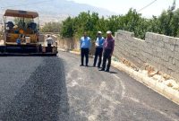 عملیلات اجرایی و پایان زیرسازی و آسفالت معابر روستای پات پات بخش سرآسیاب یوسفی بهمئی