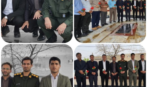 تجدید میثاق خبرنگاران بهمئی با شهدا تجدید میثاق خبرنگاران بهمئی با شهدا