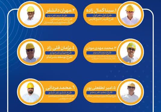 انتخاب ۸ طرح برتر HSE در شرکت مدیریت توسعه صنایع پتروشیمی/طرح فرزند بهمئی جز ۸ طرح برتر کشور انتخاب ۸ طرح برتر HSE در شرکت مدیریت توسعه صنایع پتروشیمی/طرح فرزند بهمئی جز ۸ طرح برتر کشور