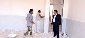 سرکشی و بازدید ناظر معین پروژه های عمرانی آموزش و پرورش بهمئی از پروژه دبیرستان امیرکبیر